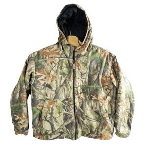 Lodge Outfitters Insulated Hooded Puffer Hunting Jacket XL Next Vista G-1 Camo